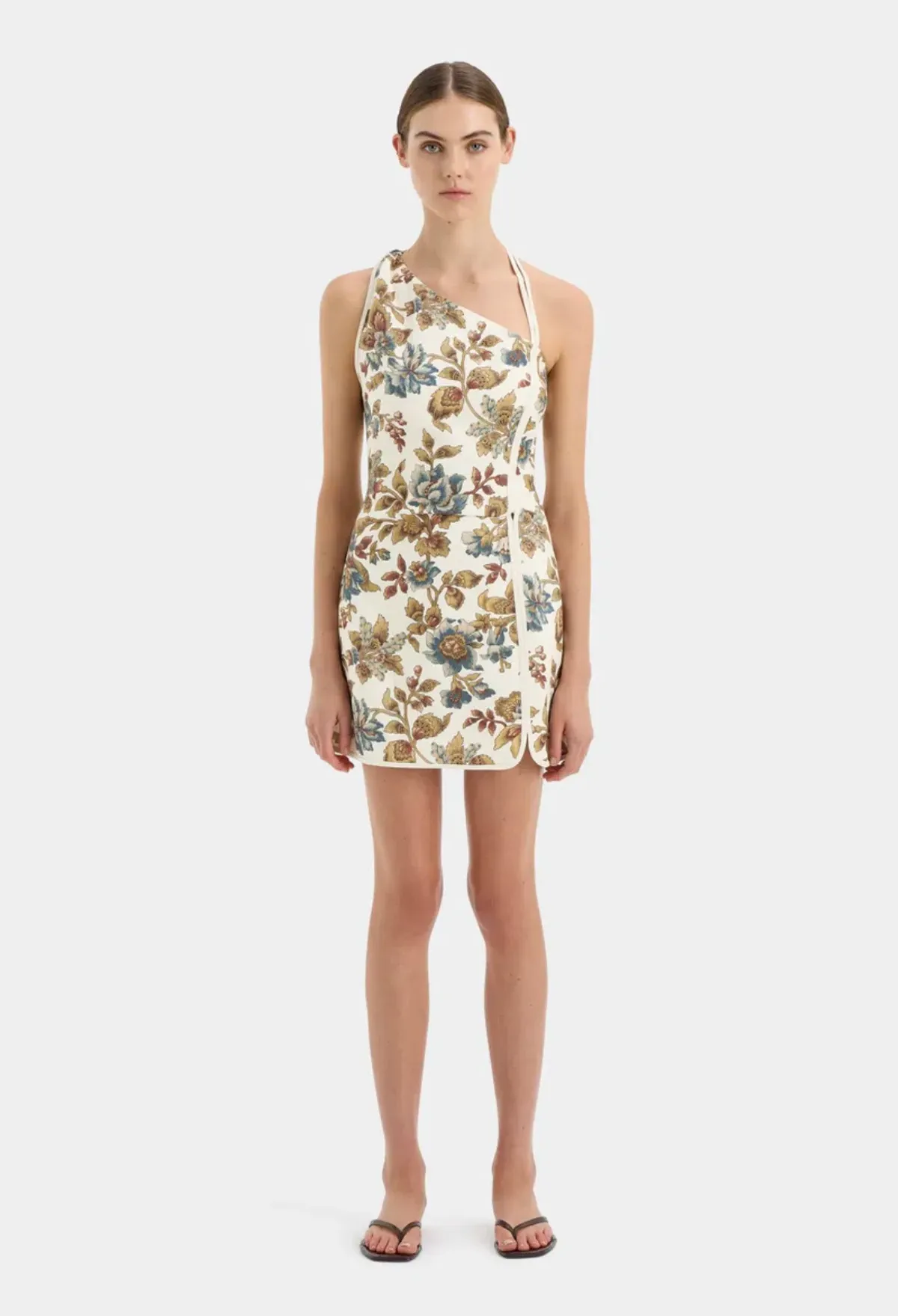 SIR the Label Eleanora Asymmetrical Mini Viola Print Size 0 / AU 6 for rent on The Volte - main image