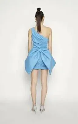 Rachel Gilbert Marco Mini Dress Blue Size 12 for rent on The Volte - image 2