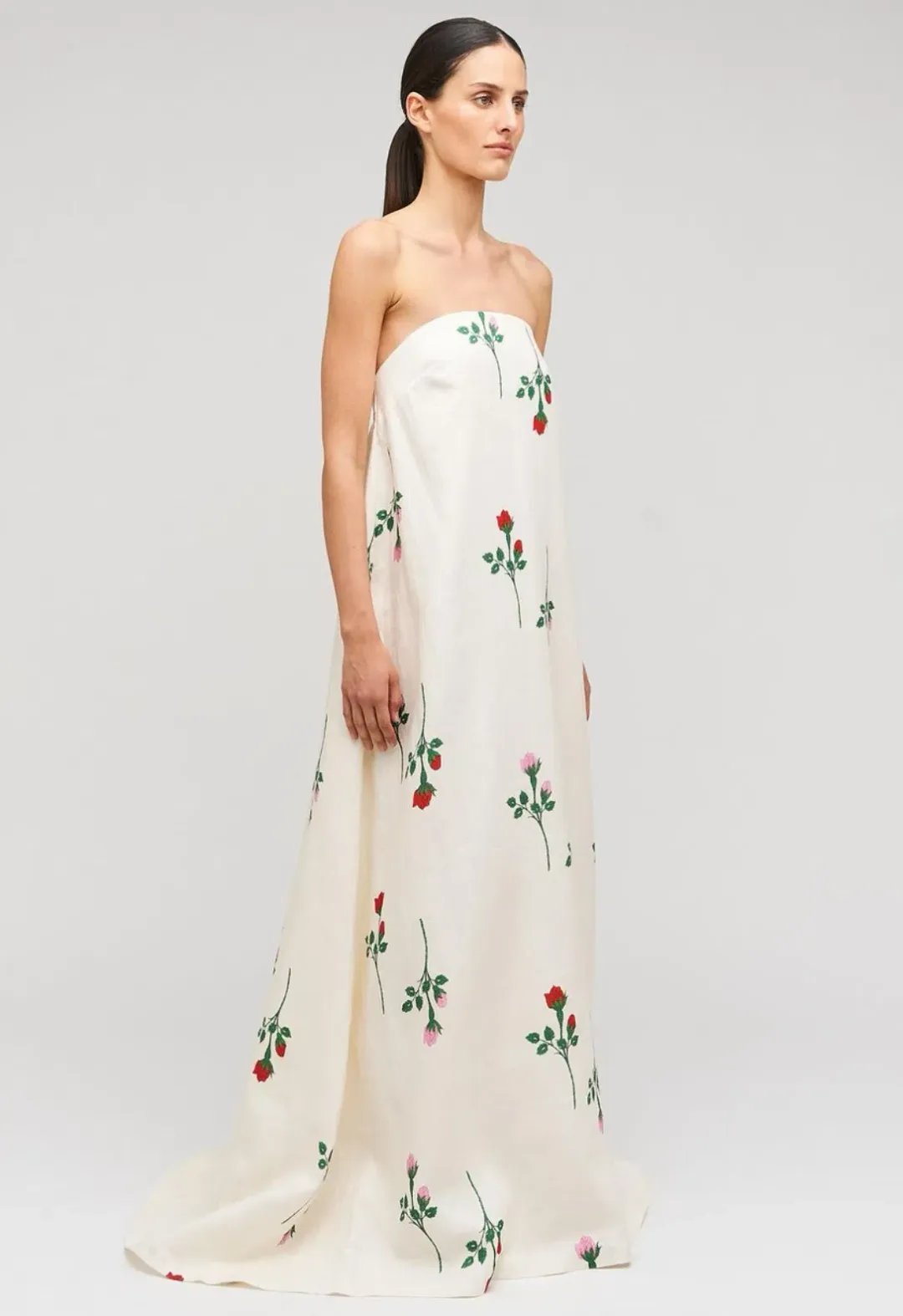 Oroton Rosebud Gown In Antique White Size AU 10 for rent on The Volte - main image