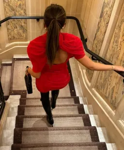 Yojani Carmen Dress Red Size 8 for rent on The Volte - image 4