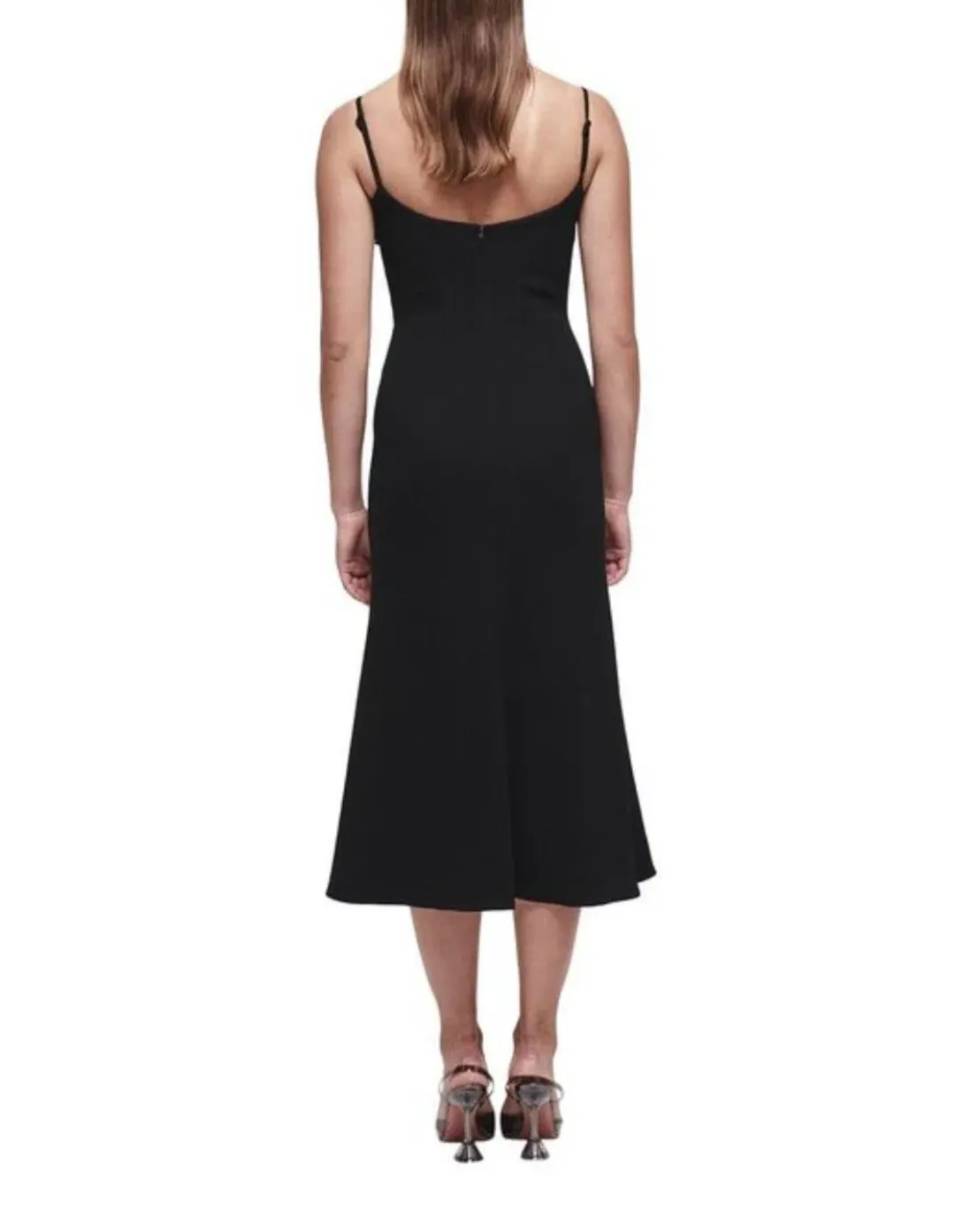 Rachel Gilbert Margot Midi Dress Black Size 3 / AU12 for rent on The Volte - main image