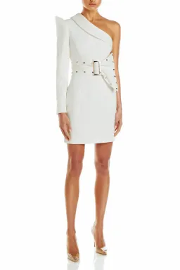 Misha Bonnie Studded Dress White Size 8 for rent on The Volte - image 1
