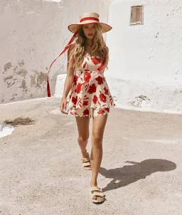 Zaco Marionette Playsuit in Blooming Floral Print Size 8 for rent on The Volte - image 1