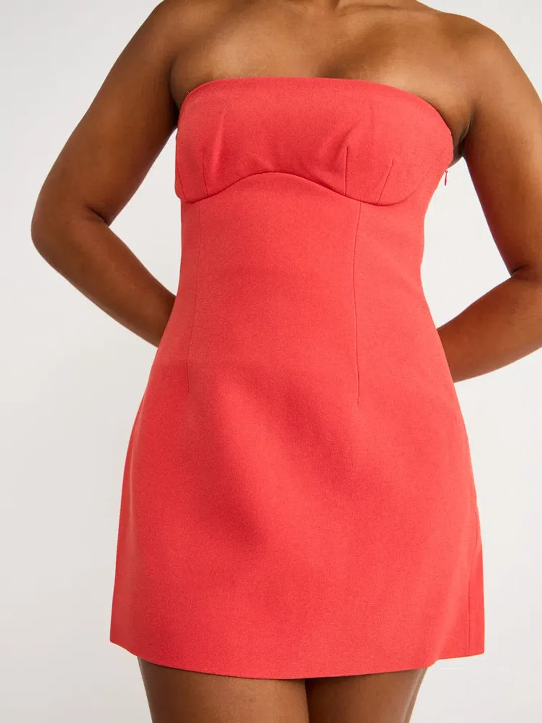 Sir the Label Spoerri Sculptured Mini Dress in Red Size 2 for rent on The Volte - main image