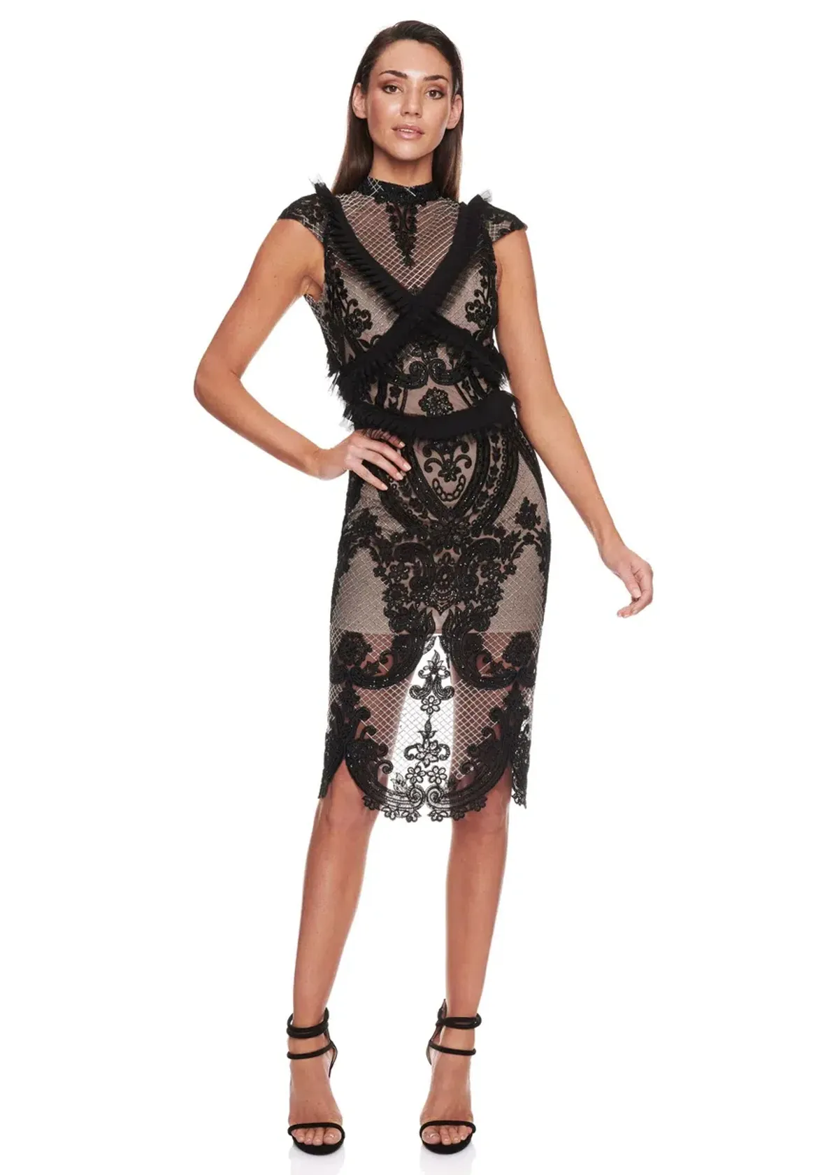 Eliya The Label Dominique Dress Black Size XS for rent on The Volte - main image