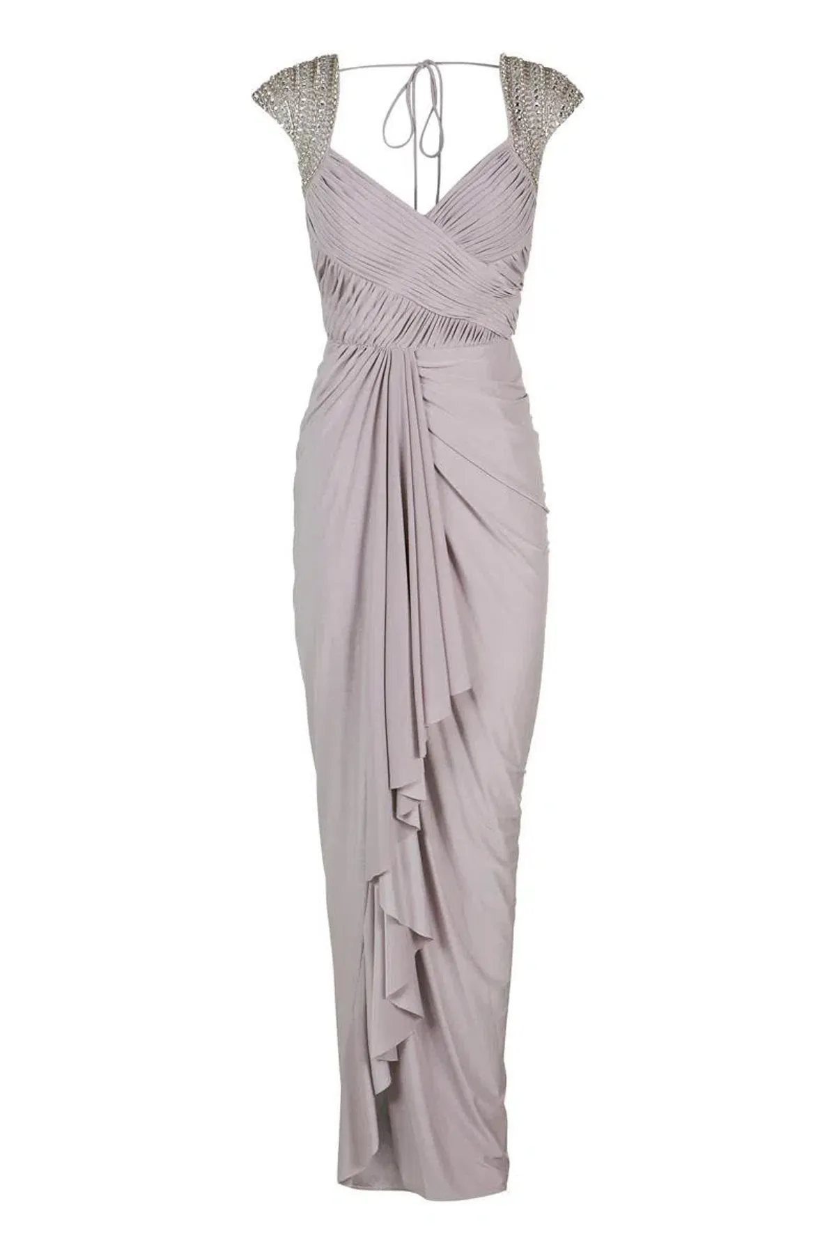 Sheike Parisian Maxi Dress Dove Grey Size 14 for rent on The Volte - main image