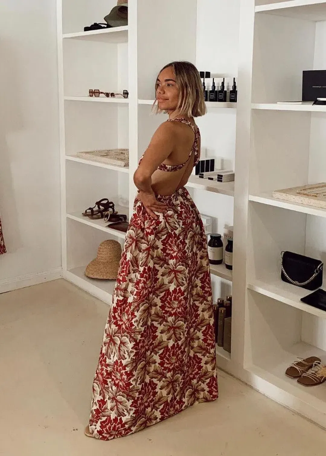 Sir the Label Valetta Maxi Dress Floral Print Size 1 / AU 8 for rent on The Volte - main image