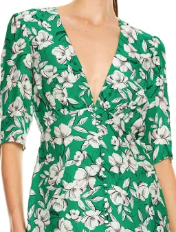 La Maison Talulah That Forever Feeling Midi Dress Green Floral Size 8 for rent on The Volte - image 4
