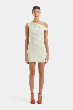 Sir the Label Iris Twist Mini Dress Light Sage Size 2 / AU 10 for rent on The Volte - image 1