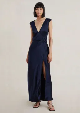 Bec & Bridge Kimberly V Maxi Dress Ink Size 10  for rent on The Volte - image 1