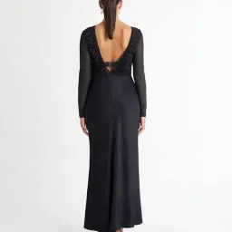 Sheike Eternity Maxi Dress Gunmetal Size 8 for rent on The Volte - image 2