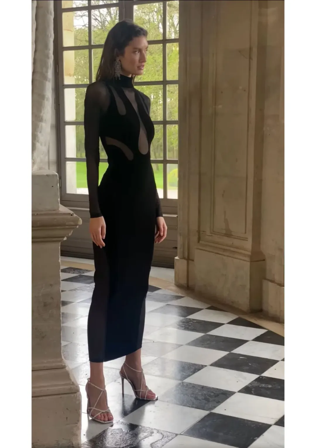 Sheike Medusa Maxi Dress Black Size 8 for rent on The Volte - main image