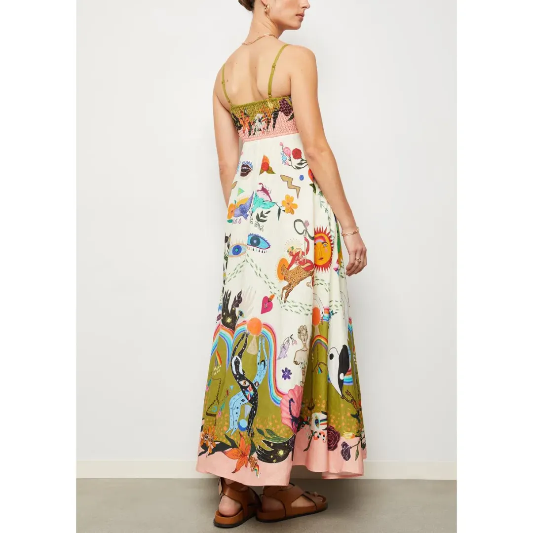 Alemais Evergreen Sundress Multi Size 4 for rent on The Volte - main image