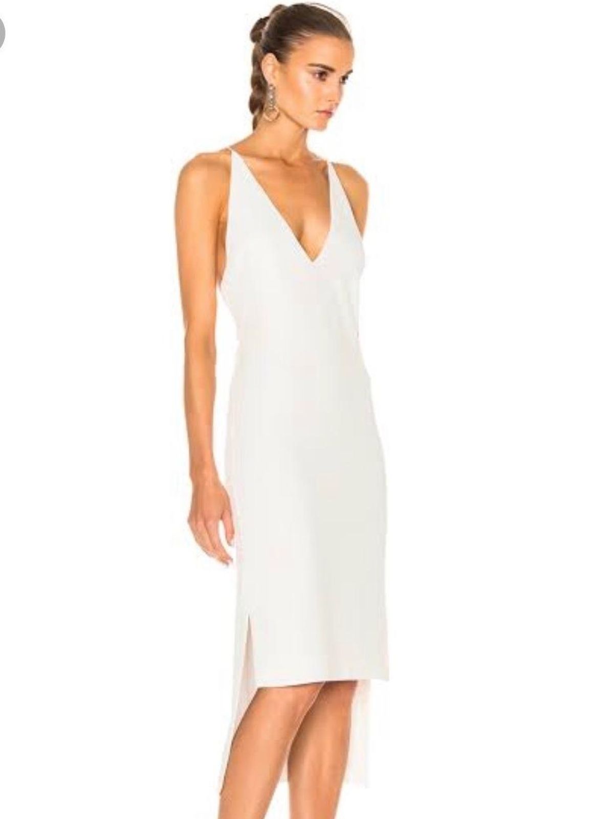  Dion Lee White wash Fine Line Dress Size 6 for rent on The Volte - main image