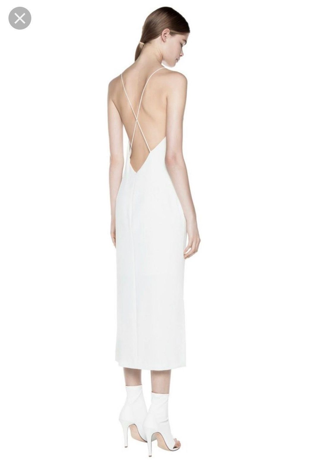  Dion Lee White wash Fine Line Dress Size 6 for rent on The Volte - main image