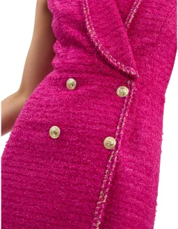 Rebecca Vallance Palais Blazer Mini Dress Hot Pink Size AU 8 for rent on The Volte - image 4
