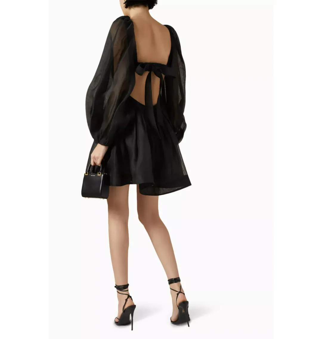 Zimmermann Harmony Bralette Mini Dress Black Size 2 / AU 12  for rent on The Volte - main image