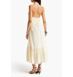 Zimmermann Halter Neck Midi Dress Cream Size 2 / AU 12  for rent on The Volte - image 2