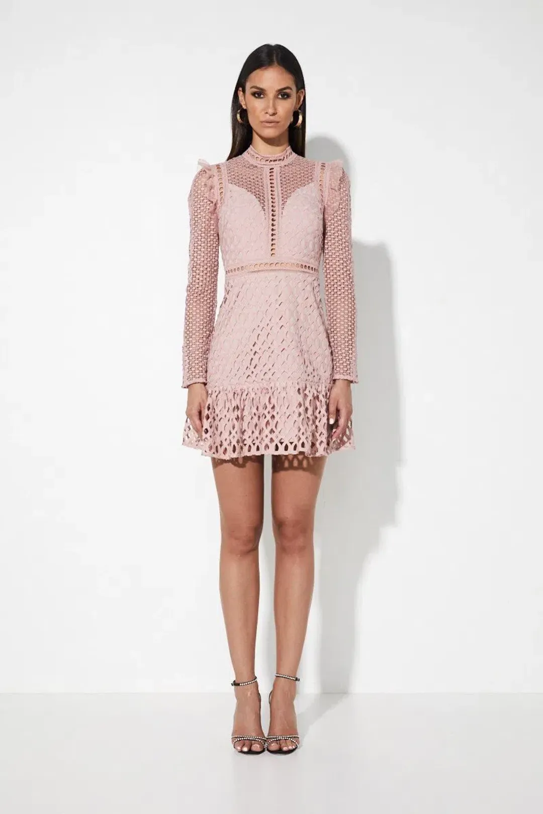 Mossman The Visionary Mini Dress Pink Size 6 for rent on The Volte - main image