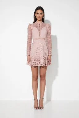 Mossman The Visionary Mini Dress Pink Size 6 for rent on The Volte - image 1