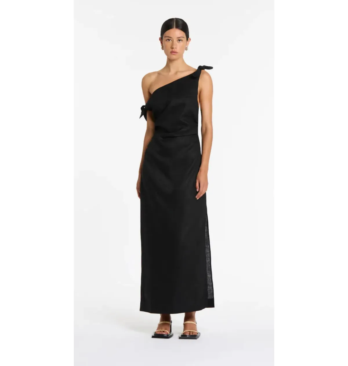 Sir The Label  Bettina Off Shoulder Dress Black Size 2 / AU 10 for rent on The Volte - main image