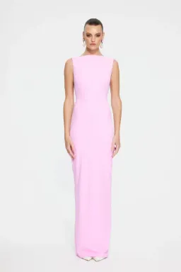 Effie Kats Verona Gown In Taffy Pink Size XS/Au 6 for rent on The Volte - image 1