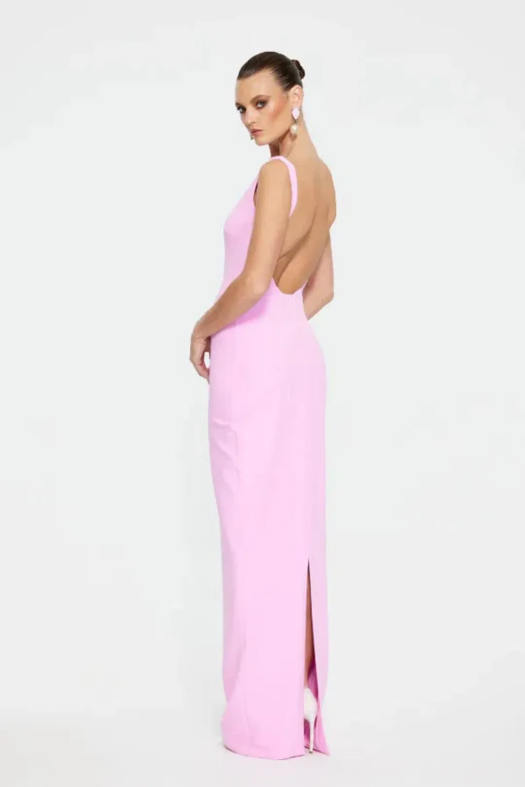 Effie Kats Verona Gown In Taffy Pink Size XS/Au 6 for rent on The Volte - main image