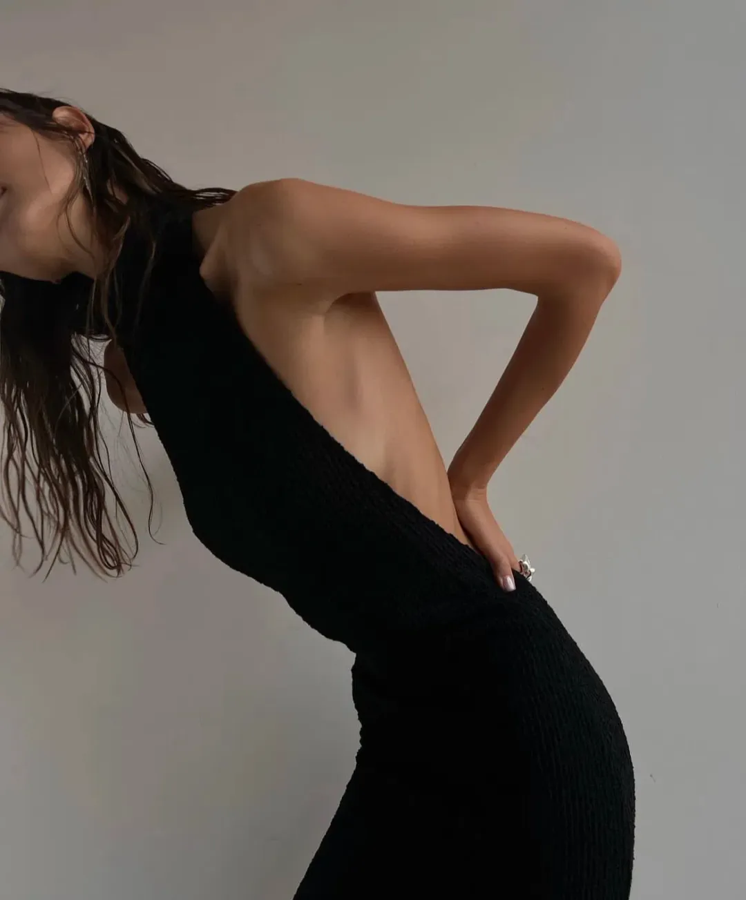 At First Sight Montebello Dress Black Size 8  for rent on The Volte - main image