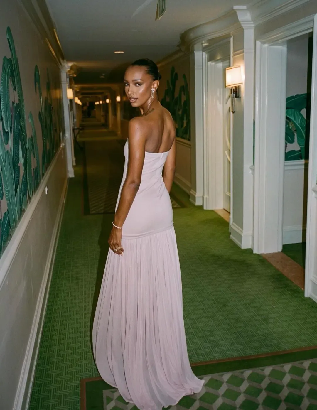 Helsa The Naomi Dress Barely Pink Size XS / AU 6 for rent on The Volte - main image