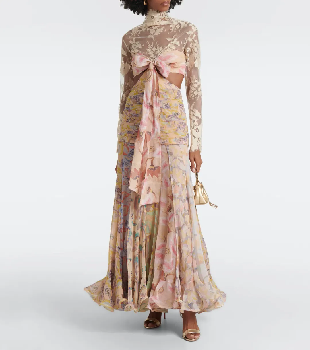 Zimmermann Eden Flounce Maxi Dress Spliced Eden Size 0 / AU 8 for rent on The Volte - main image