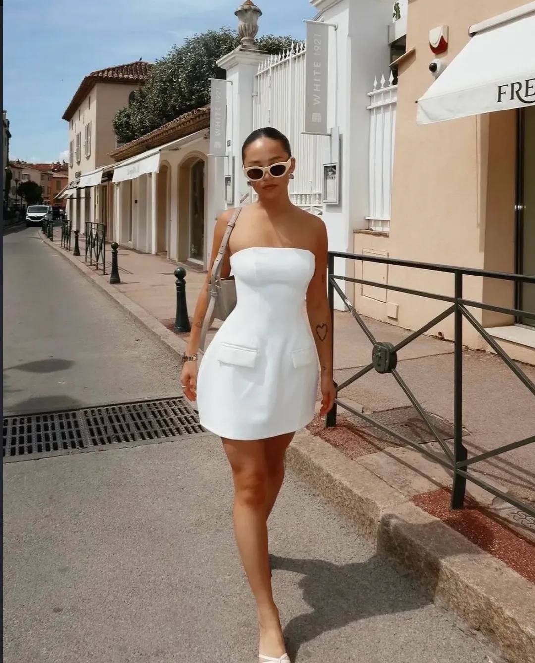 Odd Muse The Ultimate Muse Strapless Mini Dress in White Size S / AU 8 for rent on The Volte - main image