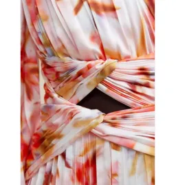 Acler Aurora Midi Dress Rouge Medley Print Size AU 10 for rent on The Volte - image 4