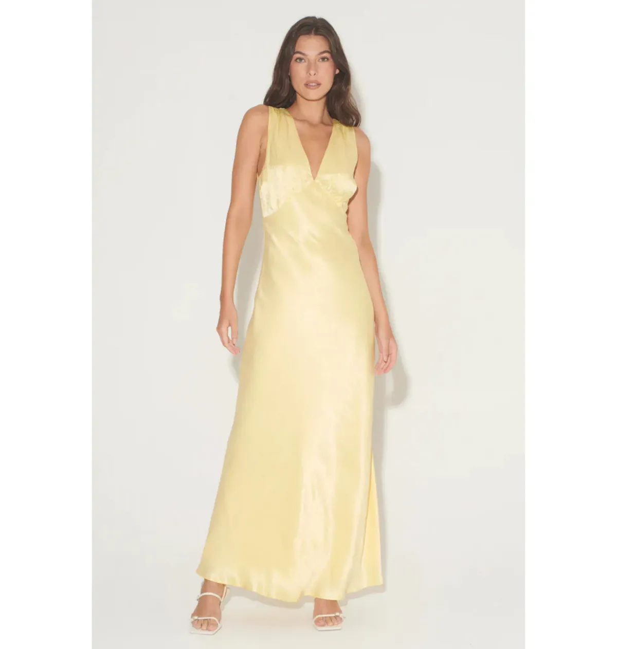 Hansen and Gretel Marcelle Dress Lemon Size Small / AU 8 for rent on The Volte - main image