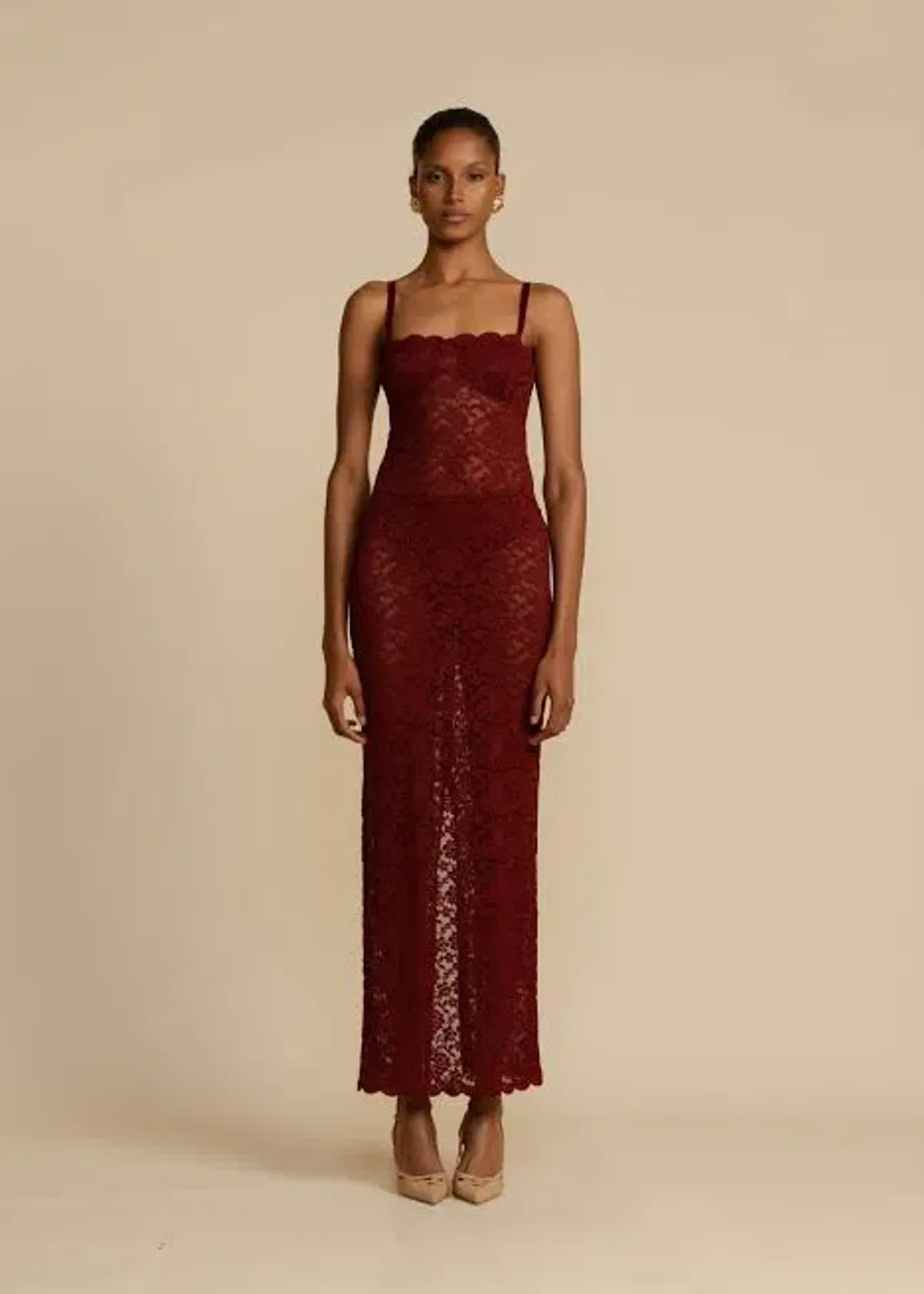 Arcina Ori Margot Dress in Red Size XS / AU 6 for rent on The Volte - main image