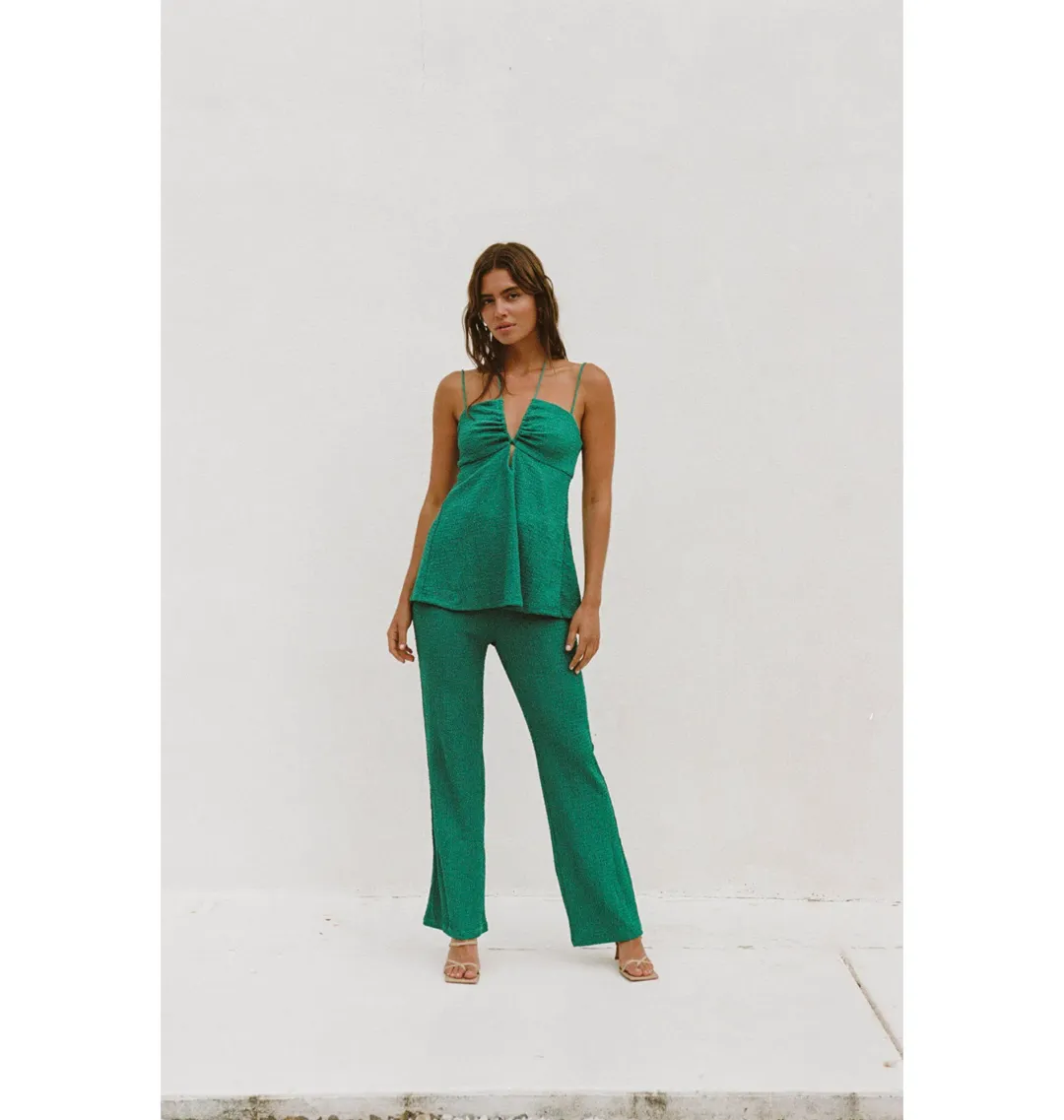 Sabo Skirt Ashton Jumpsuit Emerald Green Size M / AU 10 for rent on The Volte - main image