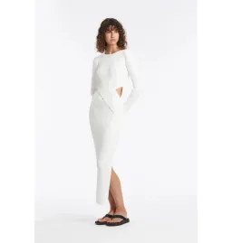 Sir the Label Celena Draped Dress in Ivory Size AU 8 for rent on The Volte - image 1