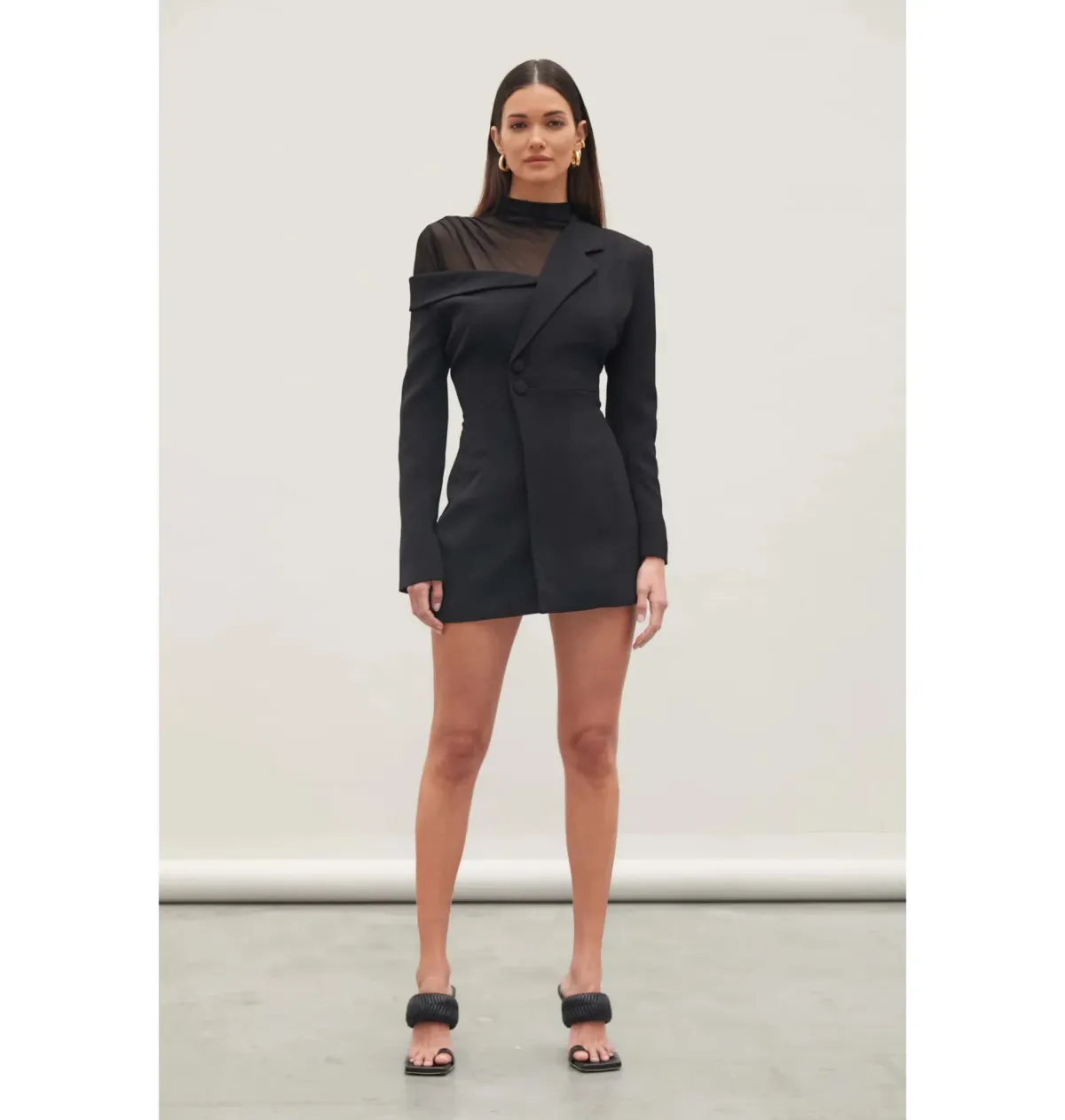 Atoir Rori Blazer Dress Black Size AU 8 for rent on The Volte - main image