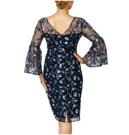 Anthea Crawford Ischia Dress in Navy Floral Size AU 18 for rent on The Volte - image 3