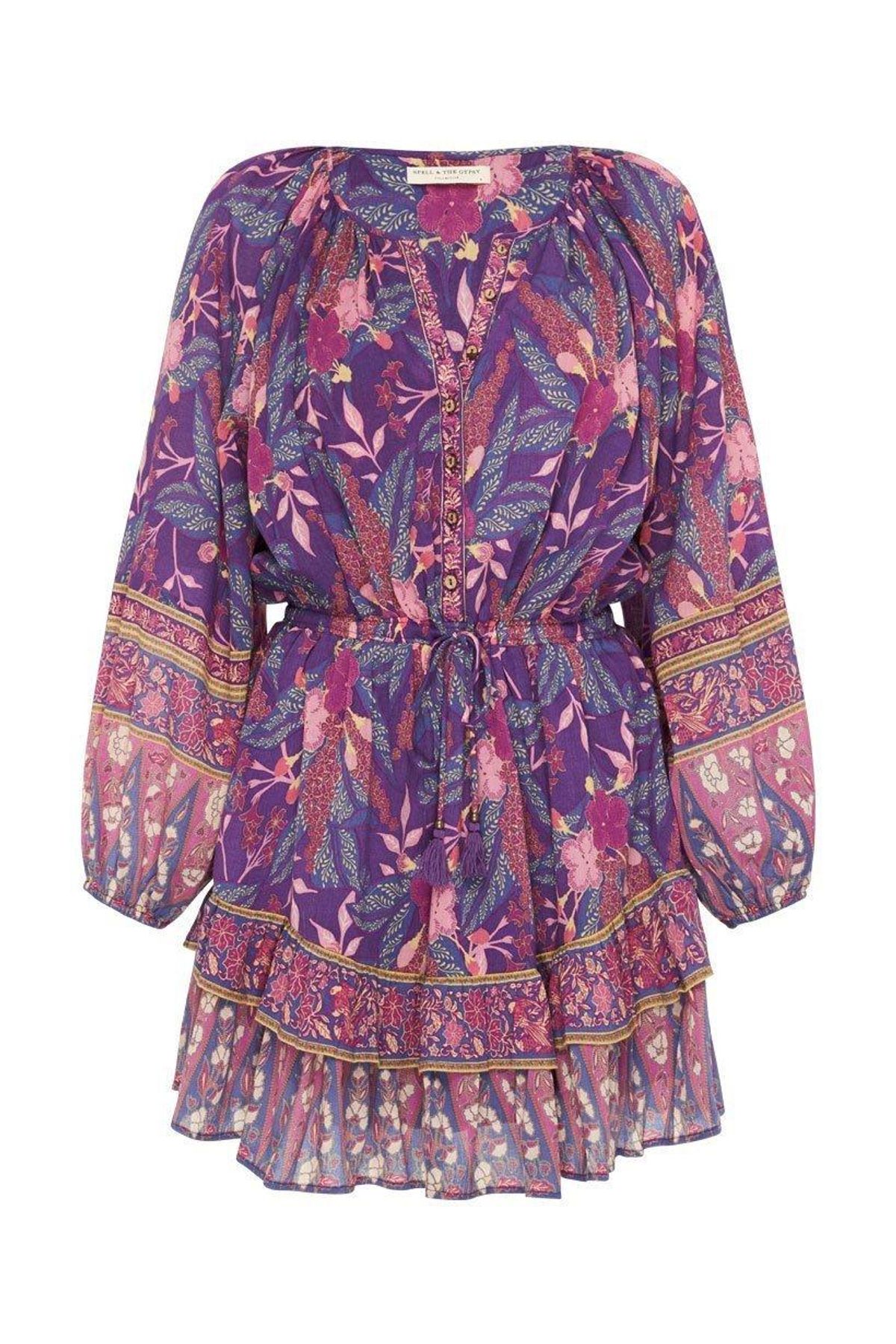 SPELL BIANCA LONG SLEEVE PLAYDRESS WISTERIA SIZE S for rent on The Volte - main image