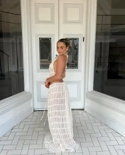 Arcina Ori Juliette Halter Set In Cream Size S / AU 8 for rent on The Volte - image 2