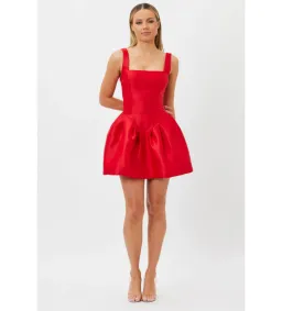 Bianca and Bridgett Alba Mini Dress Red Size 10 for rent on The Volte - image 1