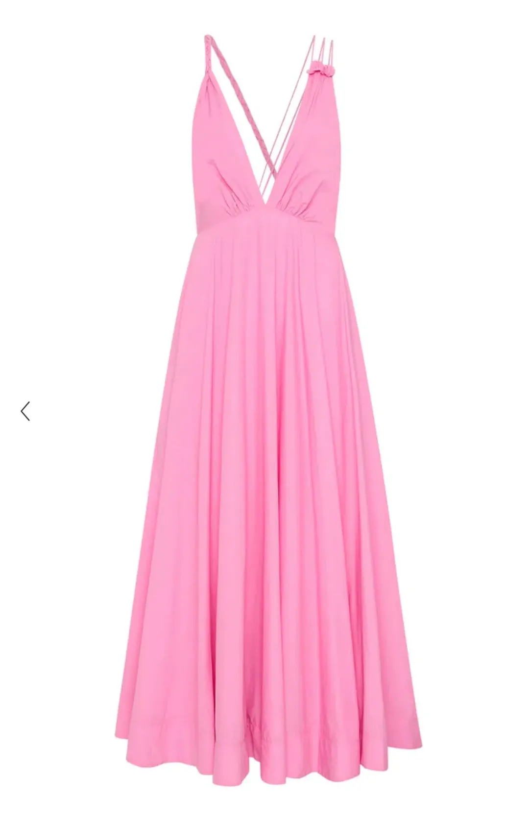 Aje Vellum Maxi Dress Cerise Pink Size 12 for rent on The Volte - main image