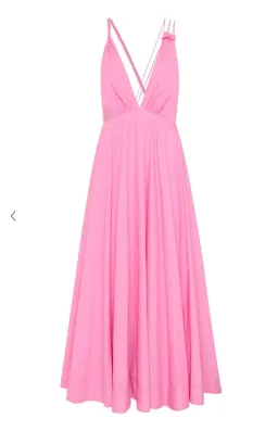 Aje Vellum Maxi Dress Cerise Pink Size 12 for rent on The Volte - image 5