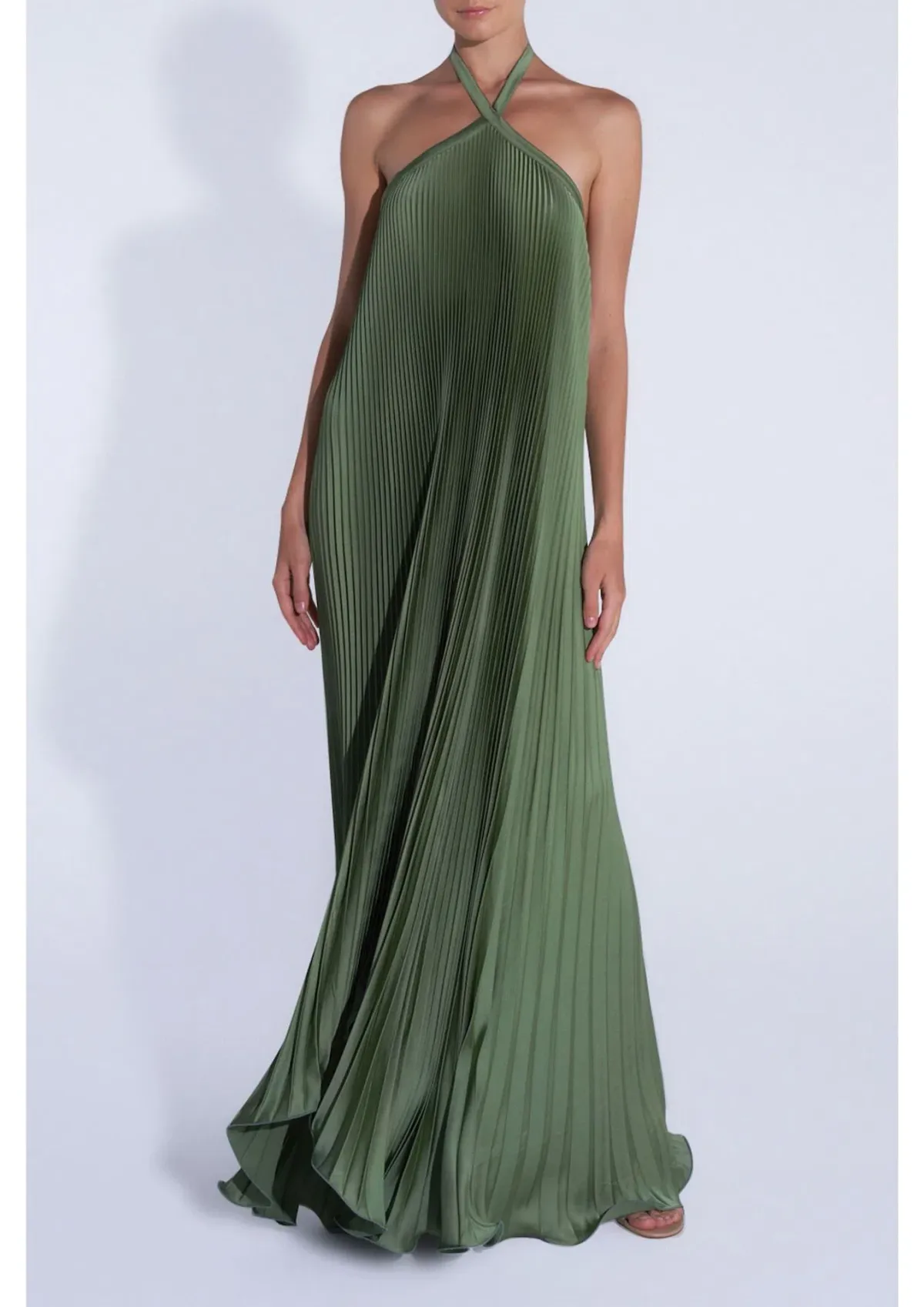 L'Idee Deesse Gown in Moss Size 6 for rent on The Volte - main image