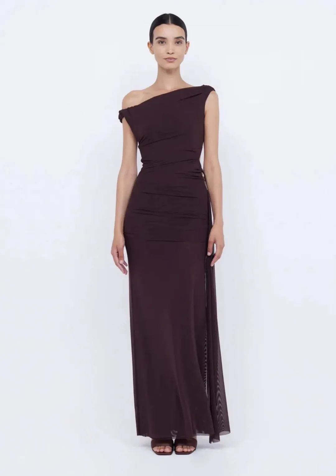 Bec & Bridge Kailani Asym Dress Brown Size 8 for rent on The Volte - main image