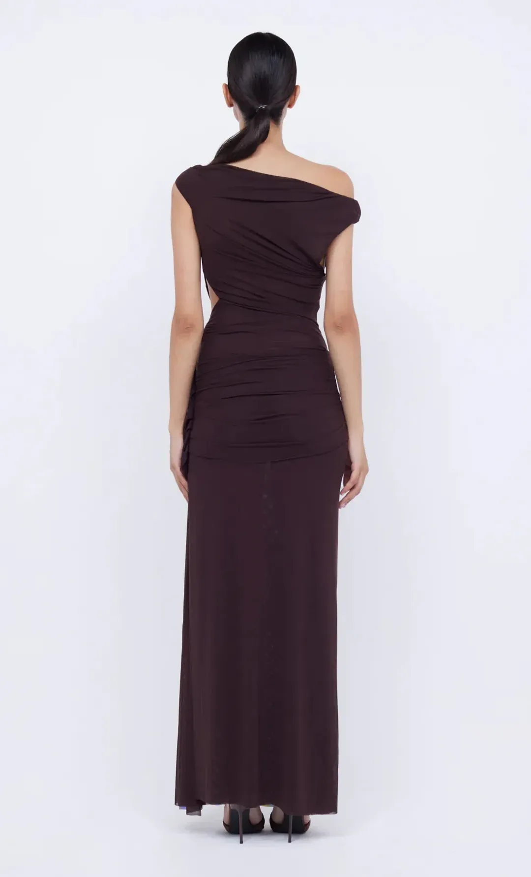 Bec & Bridge Kailani Asym Dress Brown Size 8 for rent on The Volte - main image
