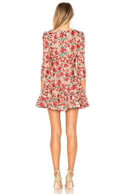 Lovers + Friends Vira Dress Red Floral Size 6 for rent on The Volte - image 2