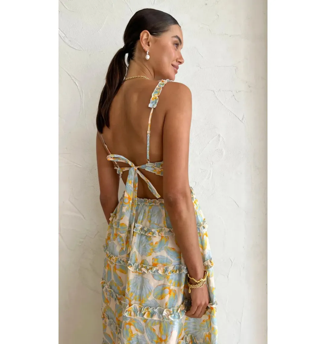 Issy Felix Dress In Pearl Size AU 8 for rent on The Volte - main image