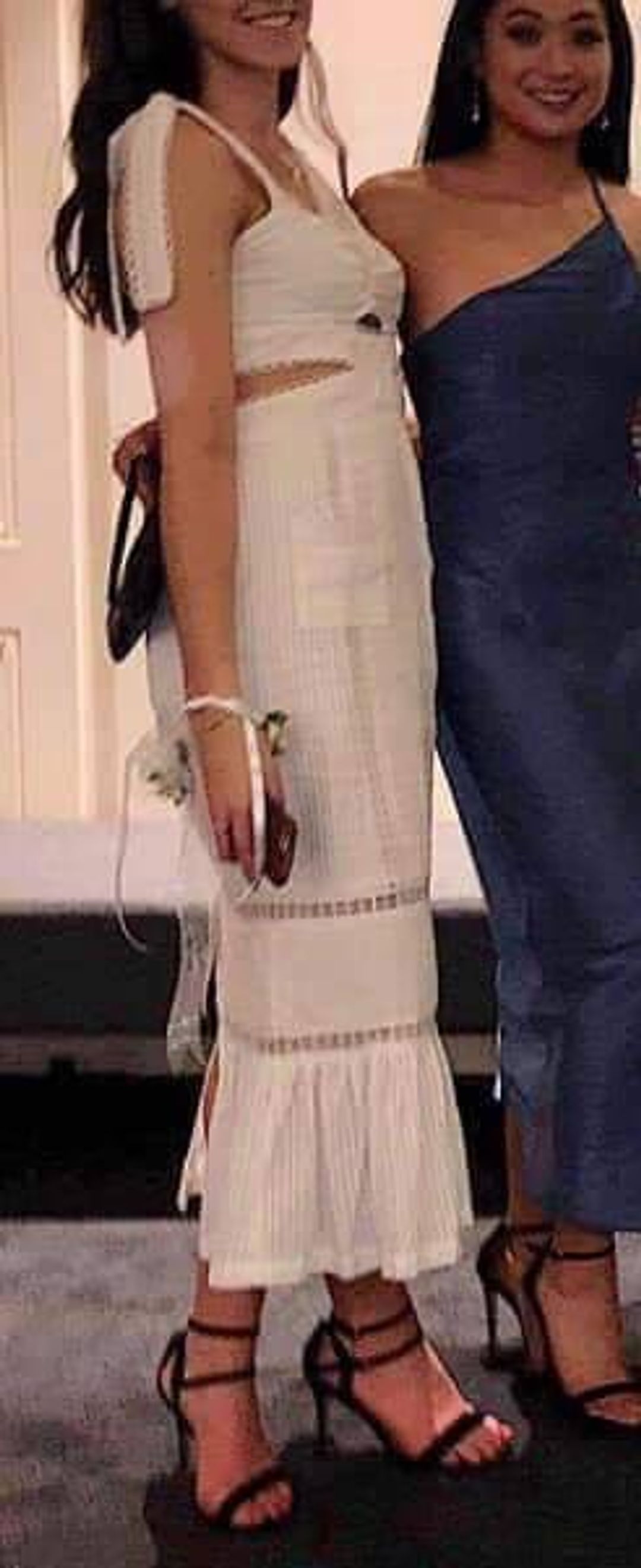 ALICE MCCALL Foreign Affairs Midi Dress Porcelain White Size 10 for rent on The Volte - main image