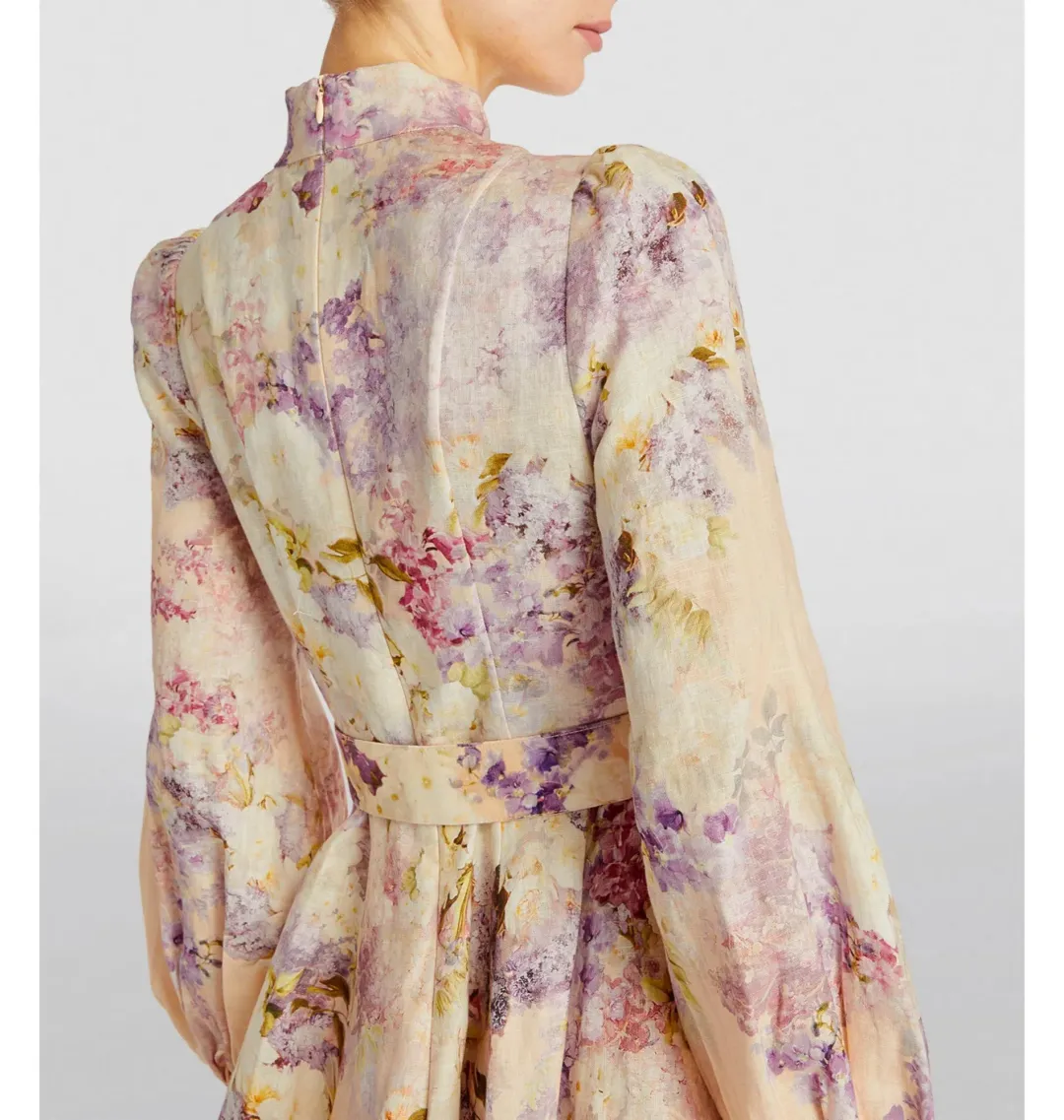 Zimmermann Lyrical Buttoned Mini Dress Floral Size 3 / AU 14 for rent on The Volte - main image